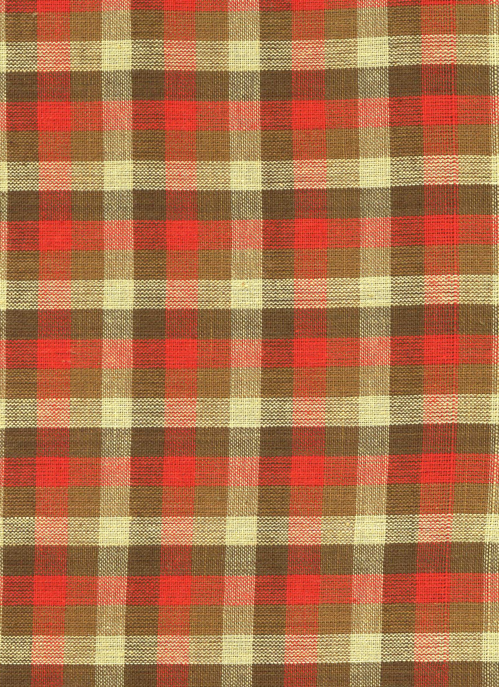 Red, Green and Cream Plaid