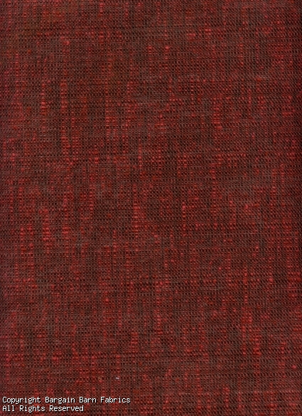 Deep Red Textured Upholstery Fabric