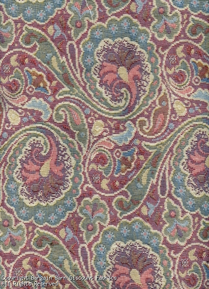 Pastel-Multi Paisley Tapestry