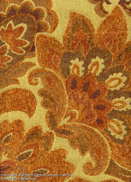 Large Yellow Chenille Floral