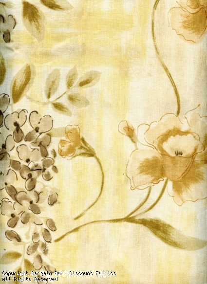 Yellow and Tan Floral