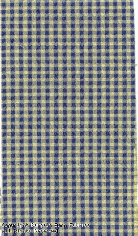 Blue and Yellow Woven Check