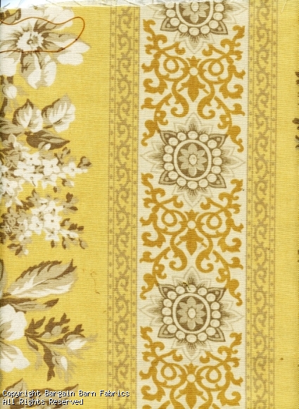 Large Floral Stripe with Medallions