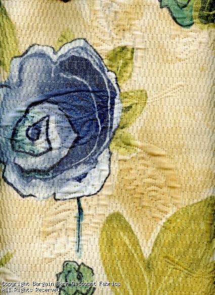 Matelasse Blue Roses