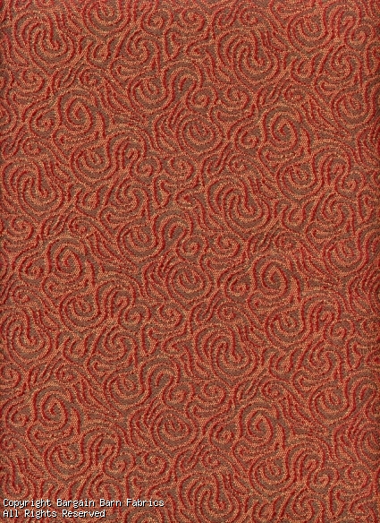 Red Gold Contemporary Swirl