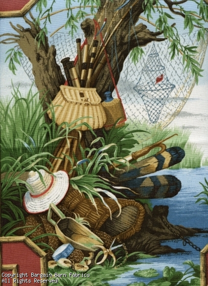 Fishing Motif by P. Kaufmann Frabrics