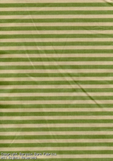 Sage and Tan 1/4" stripe drapery cotton