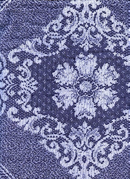 Lace Blue 90" wide Beautiful Floral Mediallion