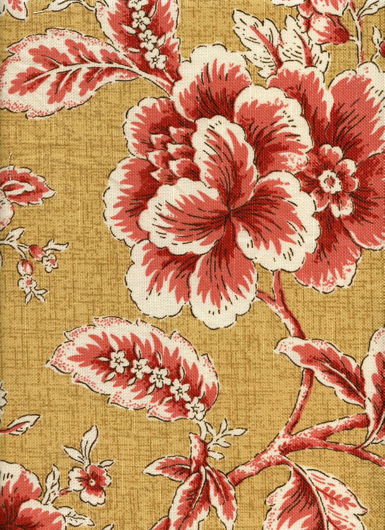Braemore Floral in Yellow Gold, Terracotta, & Creme